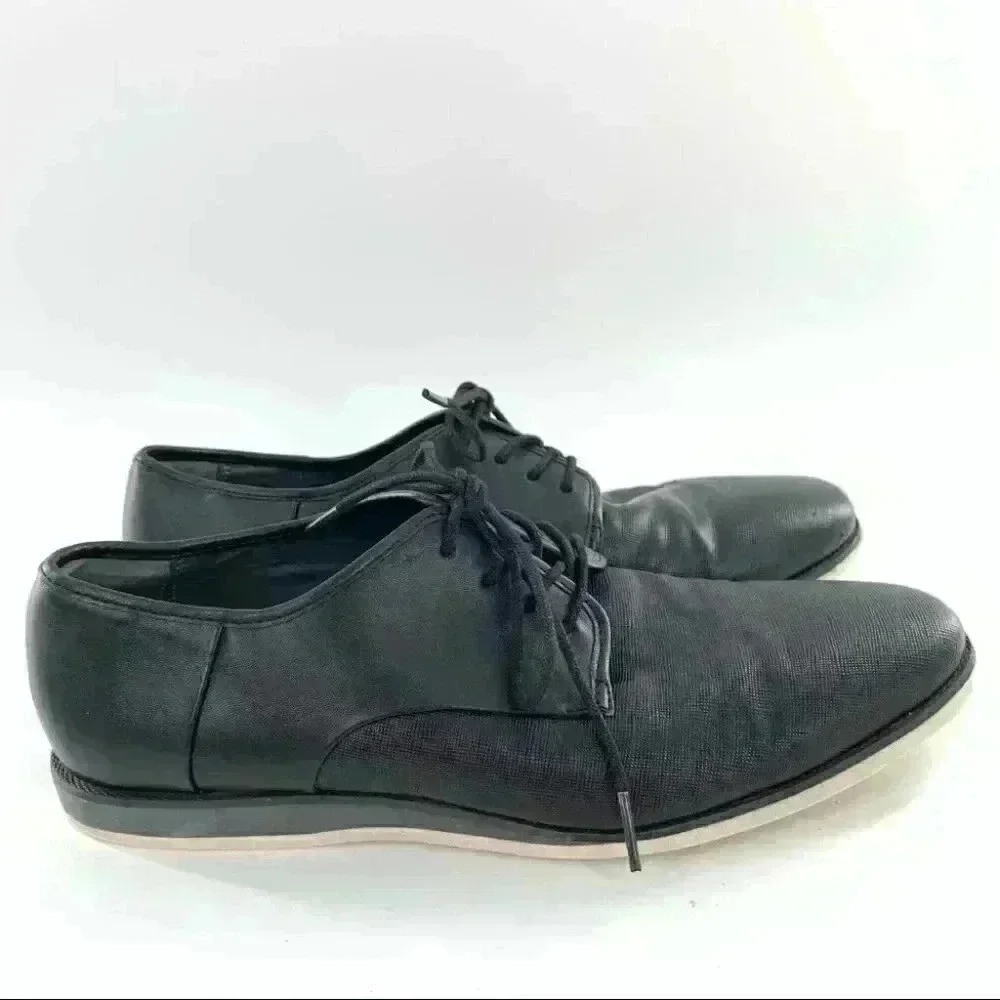 Calvin Klein mens Oxfords size 9.5 42.5 Kadon black white